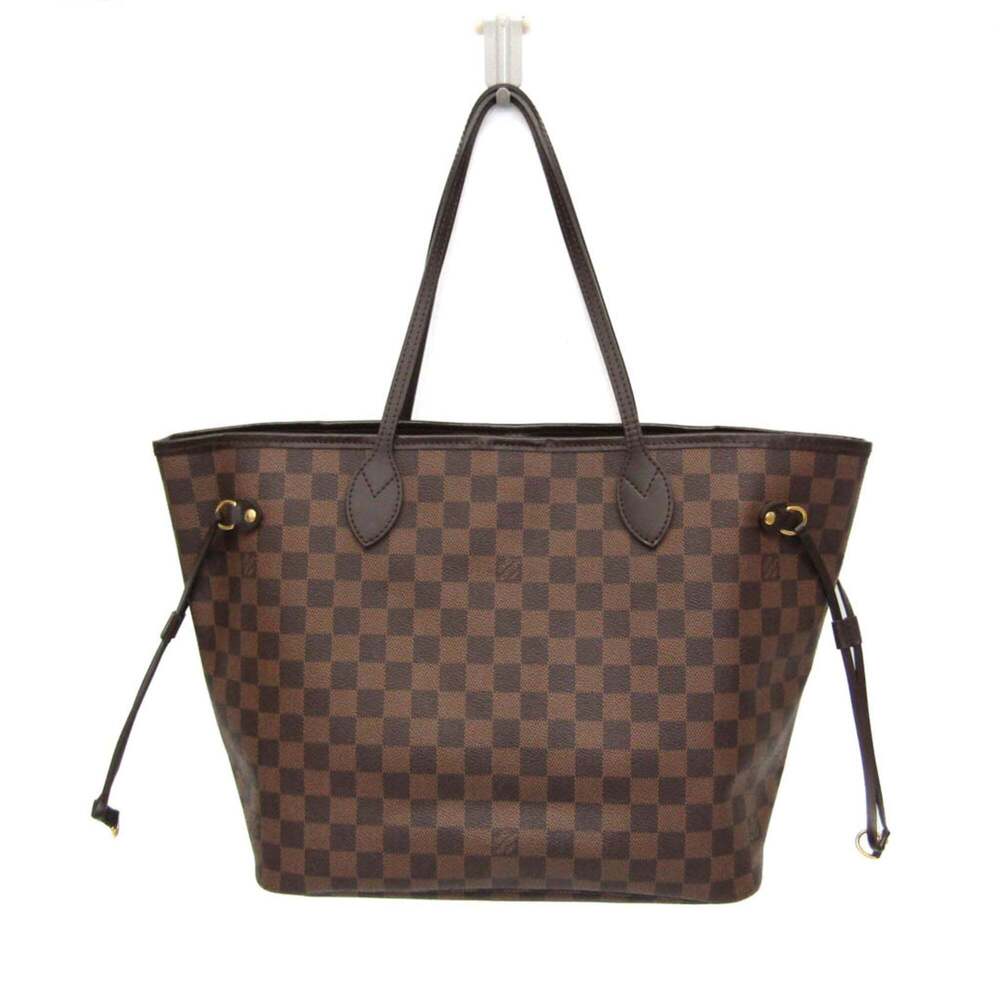 LOUIS VUITTON Brown Damier Neverfull MM Tote Bag